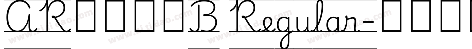 ARＰＯＰ４B Regular字体转换